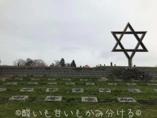 小要塞のユダヤ教墓地・シンボルのダビデの星
