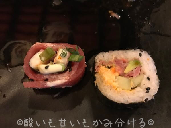 クリームチーズ入りの寿司