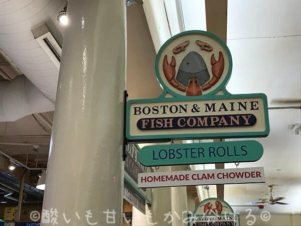 Boston & Main Fish Companyの看板
