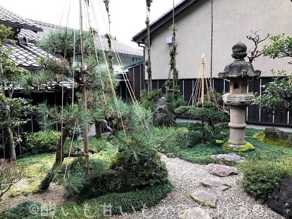 いっぺん庵の中庭風景