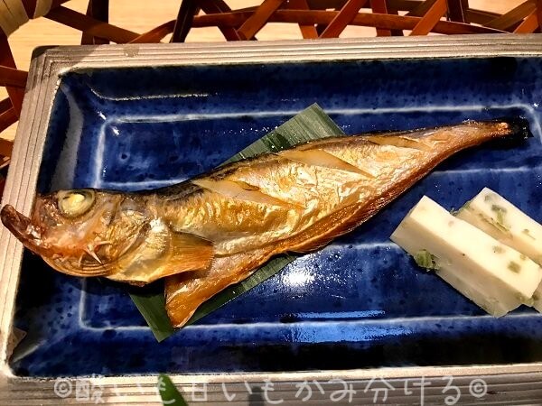 いっぺん庵朝食の焼き魚