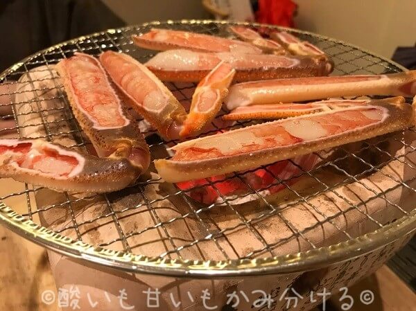 いっぺん庵の焼きガニ