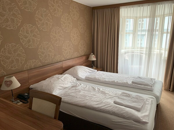 ホテル エンツィアーナ ウィーン（Hotel Enziana Wien）のツインベッドルーム