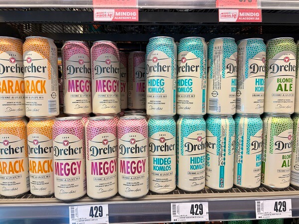 ドレハー(Dreher)の色々な種類のビール