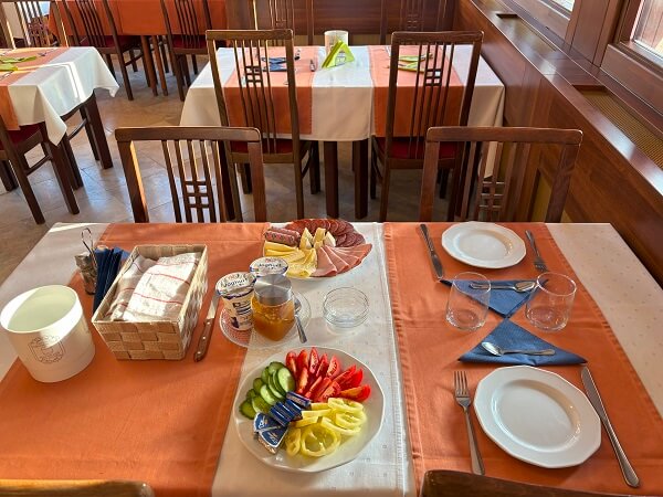 Park Hotel Hévíz朝食の例