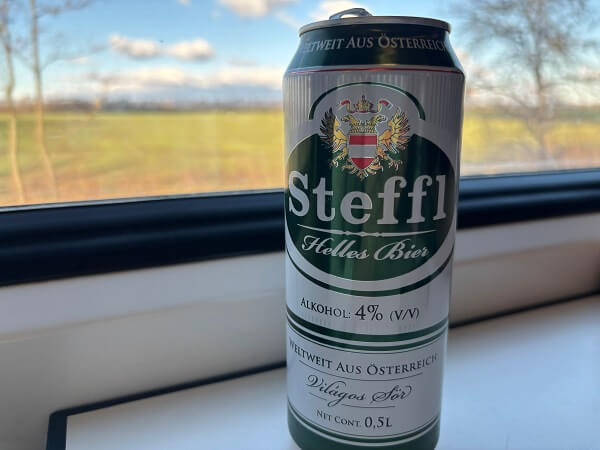 Stefflビール（Österreichische Brau AG）をトカイ行き列車で味わう