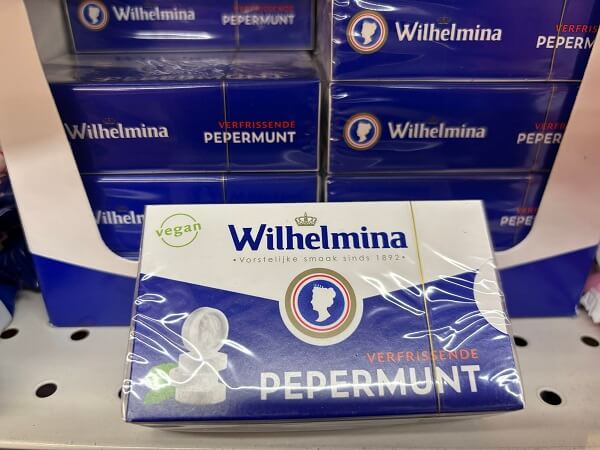 オランダ王室御用達のウィルヘルミナミント(Wilhelmina Mint)のパッケージ