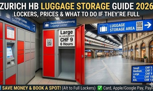 Zurich HB Luggage Storage Guide 2026: Lockers, Prices & What to Do if They’re Full