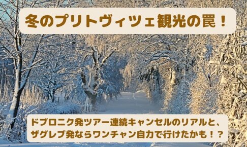 雪の積もった冬のプリトビチェの風景