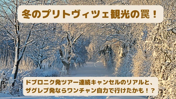 雪の積もった冬のプリトビチェの風景